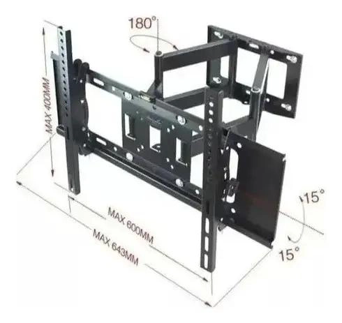 SOPORTE DE TV DOBLE BRAZO PARA PANTALLAS 30 A 70 PULGADAS - 3
