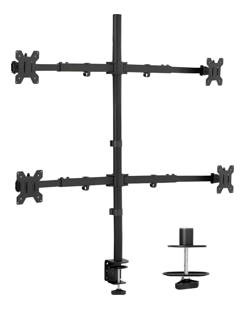 GENÉRICO SOPORTE PARA 4 MONITORES CON BRAZO FIJO