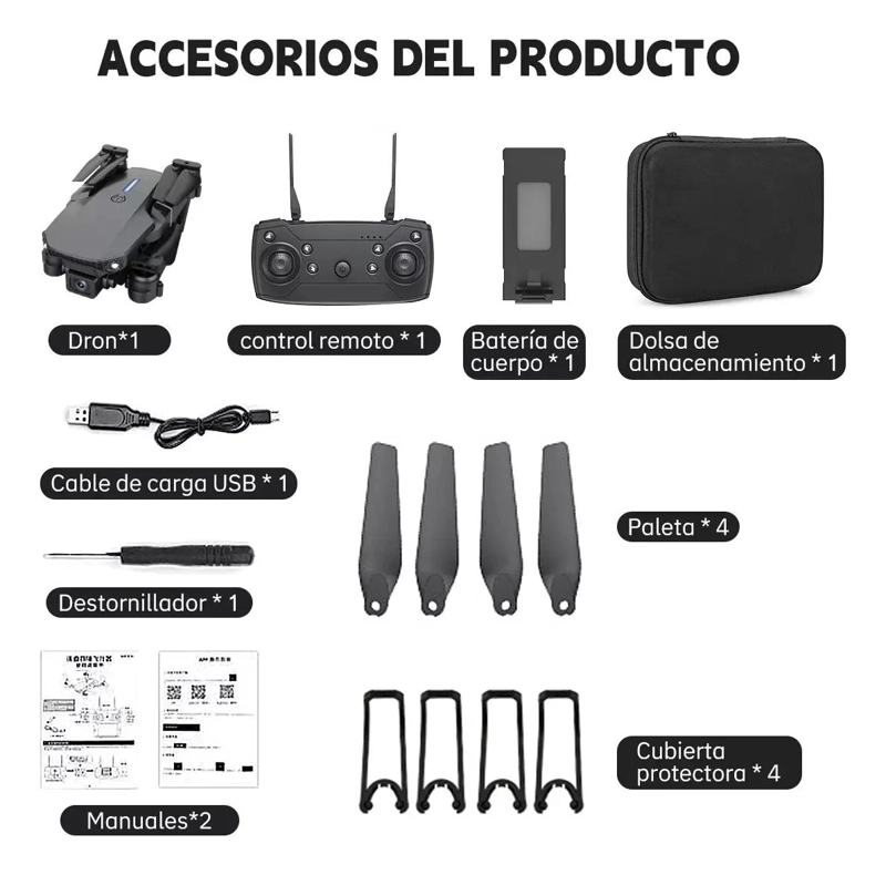 DRON FPV CON CAMARA HD Y WIFI PROFESIONAL CON 2 BATERIAS - 2