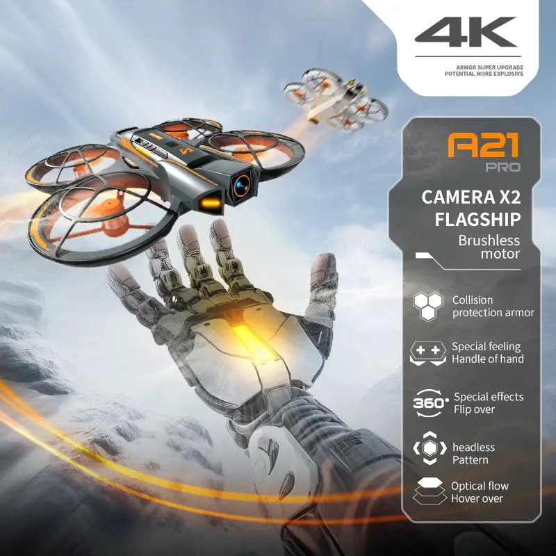 DRONE CON CAMARA Y CONTROL DE PANTALLA, 3 BATERIAS - 3