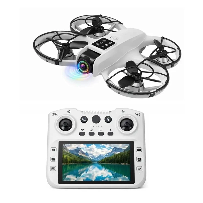 DRON CON CAMARA HD, CONTROL LCD Y GIRO 360°