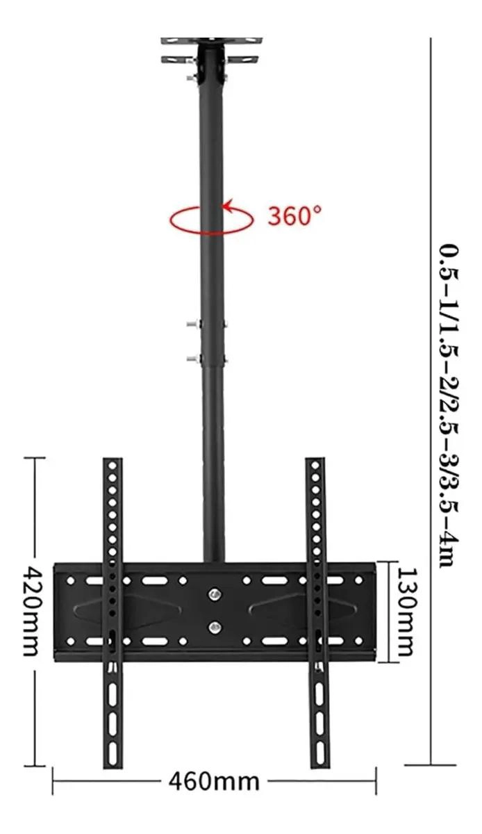 SOPORTE DE TECHO GIRATORIO PARA TELEVISORES 26 A 60' - 4