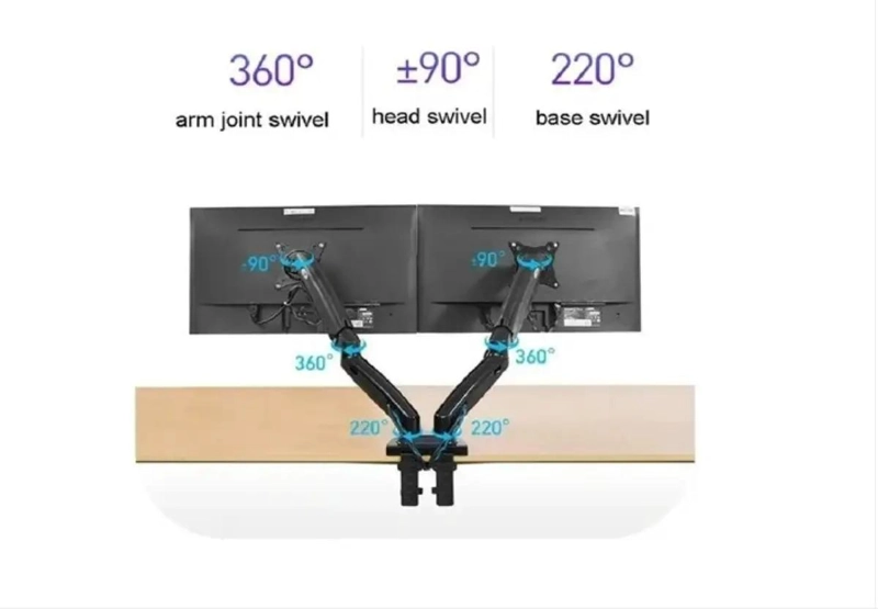 SOPORTE ARTICULADO GIRATORIO PARA DOBLE MONITOR 17-27' - 3