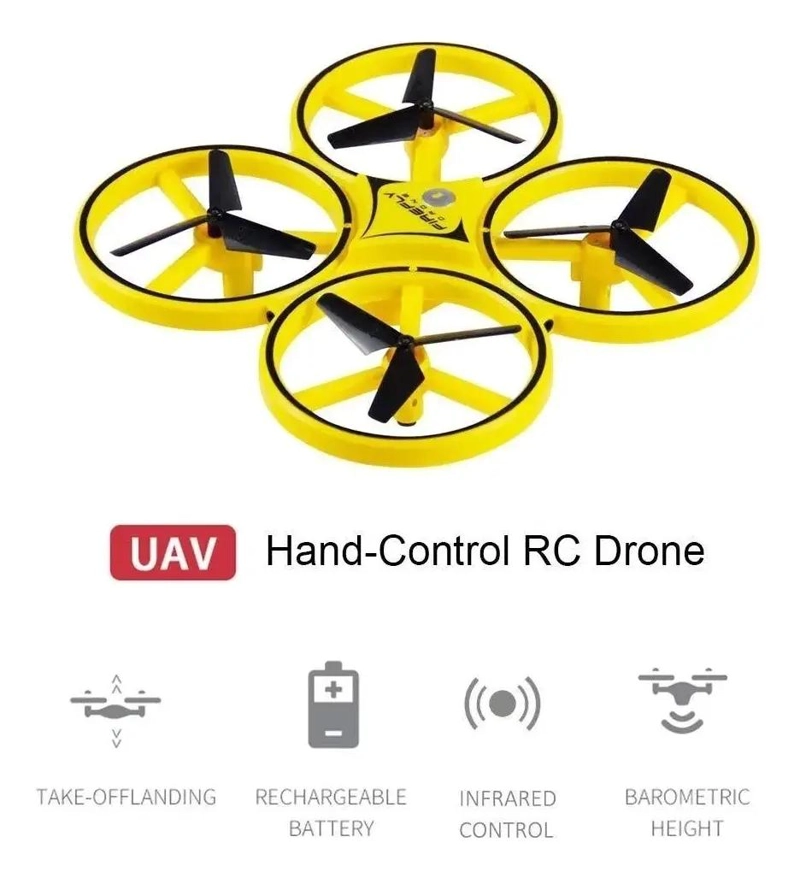 DRONE DE ILUMINACION CON CONTROL INTELIGENTE Y RELOJ - 5