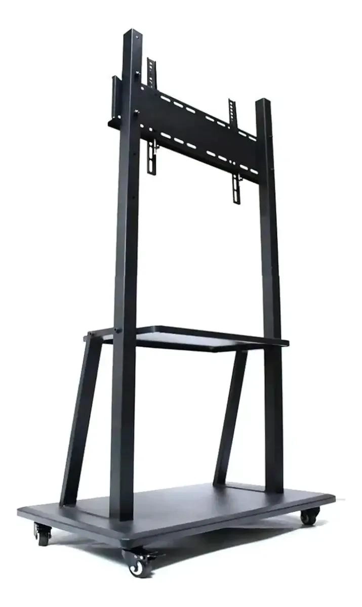 SOPORTE MOVIL PARA TV CON RUEDAS Y ESTANTES AJUSTABLES - 3