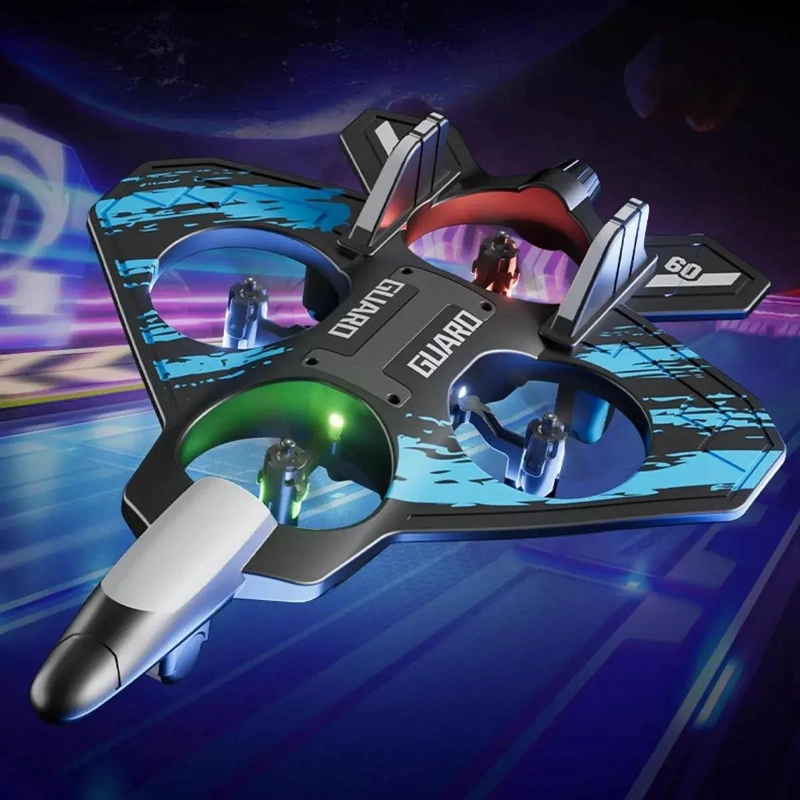 DRON AE REO CON CONTROL REMOTO Y GIRO 360° AZUL - 3