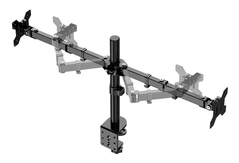 SOPORTE ARTICULADO PARA DOS MONITORES COLOR NEGRO - 2