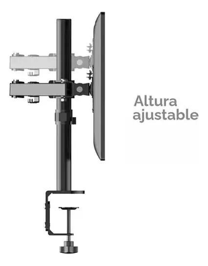 SOPORTE DE MESA ARTICULADO PARA 2 MONITORES 13 A 32 PULG - 3
