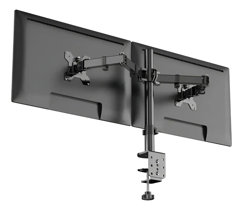 SOPORTE DE MESA ARTICULADO PARA 2 MONITORES 13 A 32 PULG - 4