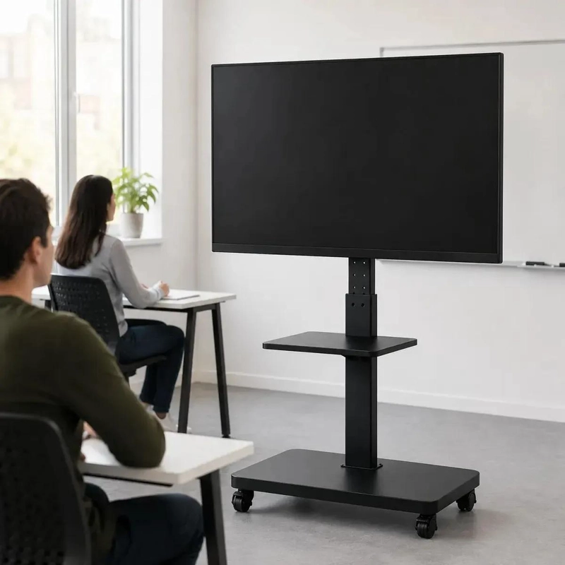 SOPORTE MOVIL PARA TV DE MADERA CON RUEDAS 32-70' - 3