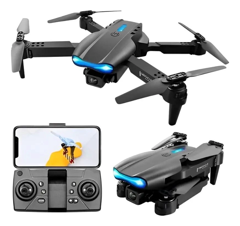 DRONE PROFESIONAL E99 PRO CON CAMARAS 1080P Y 4K - 1