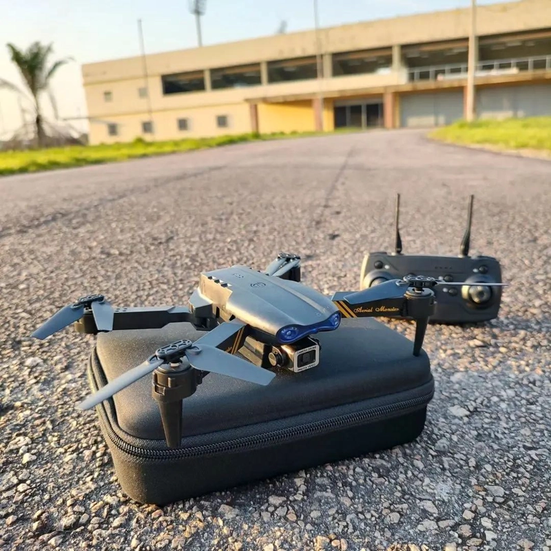DRONE PROFESIONAL E99 PRO CON CAMARAS 1080P Y 4K - 4