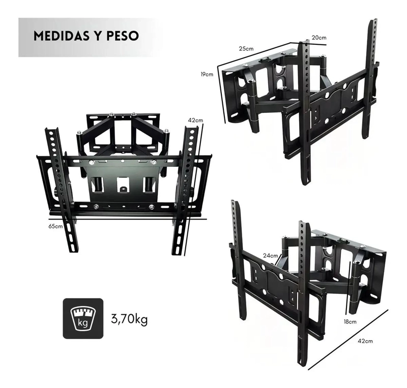 SOPORTE DE PARED ARTICULADO PARA TV 40-80 PULGADAS - 2