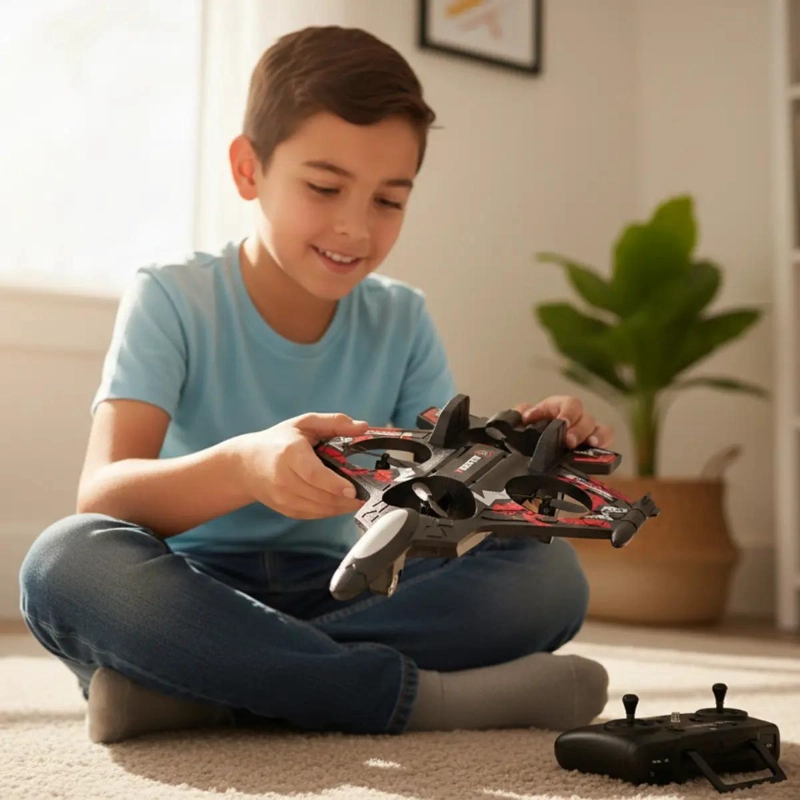 DRON AVION DE COMBATE CON CONTROL REMOTO Y PROTECCION ANT - 2