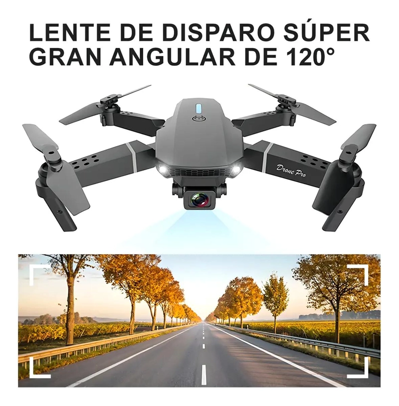 DRON FPV CON CAMARA 4K Y WIFI PROFESIONAL CON 2 BATERIAS - 2