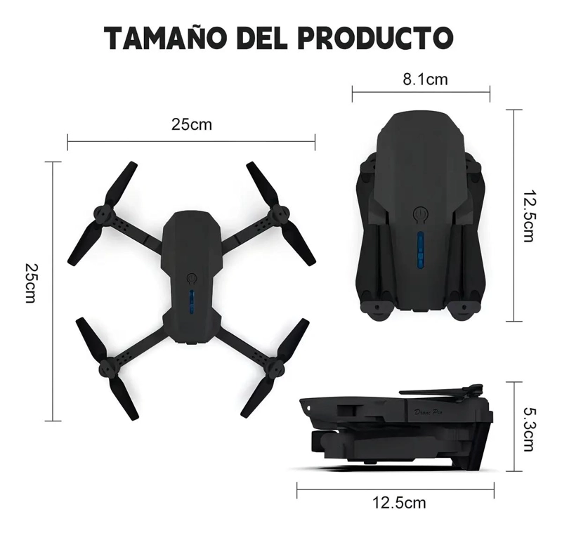 DRON FPV CON CAMARA 4K Y WIFI PROFESIONAL CON 2 BATERIAS - 4
