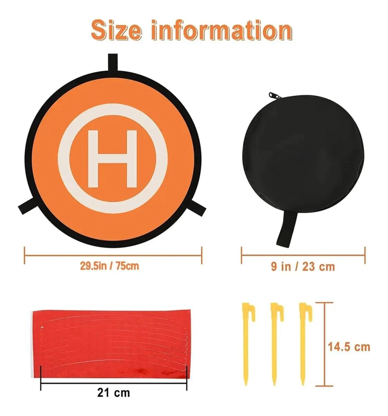 LANDING PAD PARA DRONES 75 CM PISTA DE ATERRIZAJE - 2