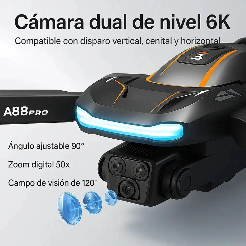 DRON PROFESIONAL CON DOBLE CAMARA FPV PARA FOTOS Y VIDEO - 4