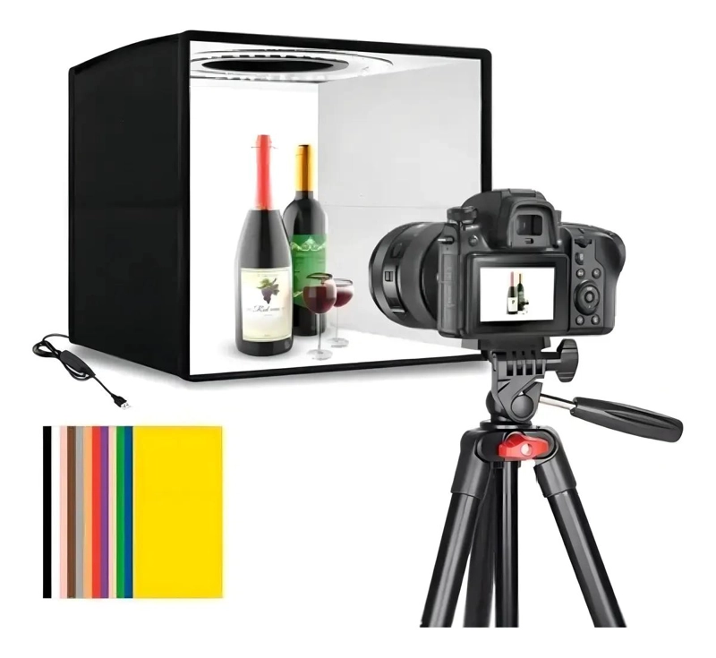 ESTUDIO FOTOGRAFICO PORTATIL 40X40 CM CAJA DE LUZ - 1