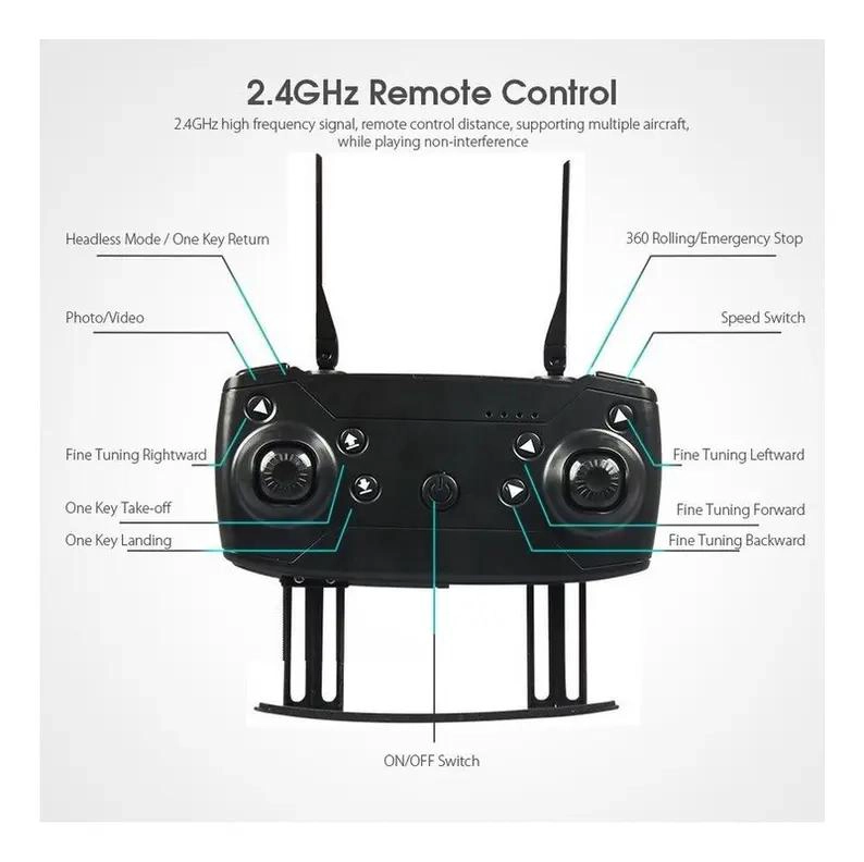 DRONE GENE RICO CON CAMARA Y CONTROL REMOTO - 5