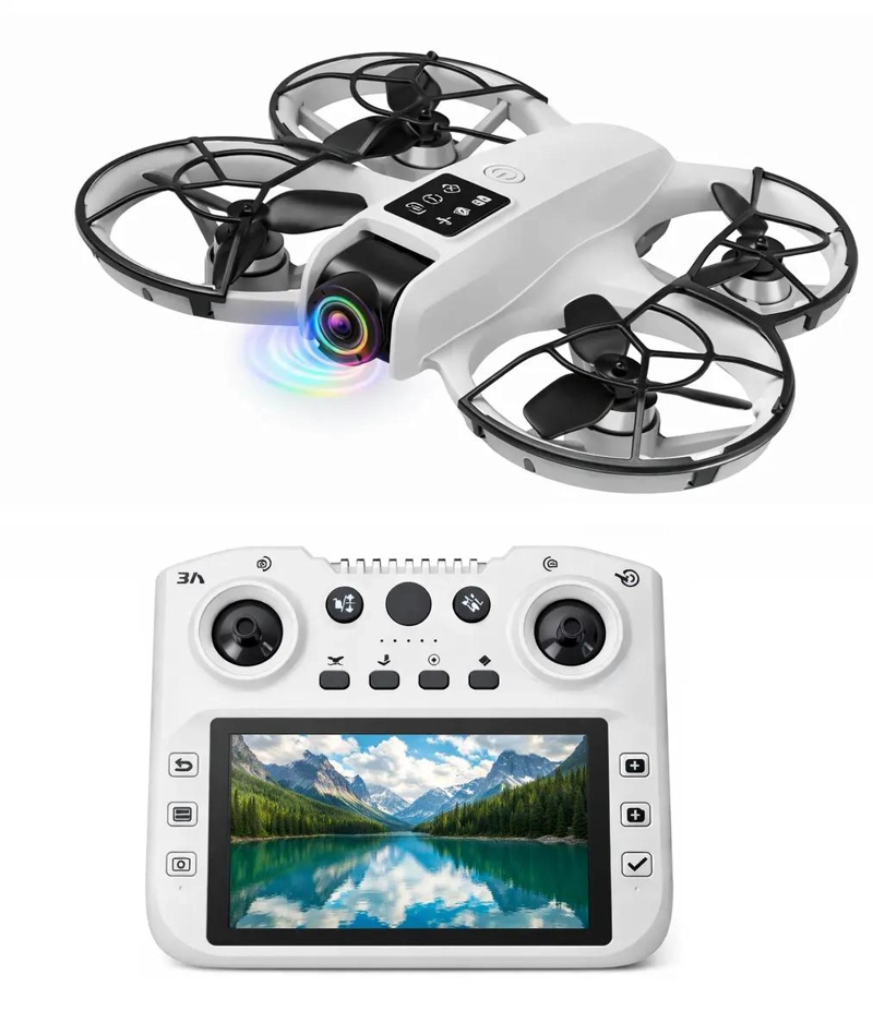 DRONE BRUSHLESS CON CONTROL REMOTO Y PANTALLA LCD - 1