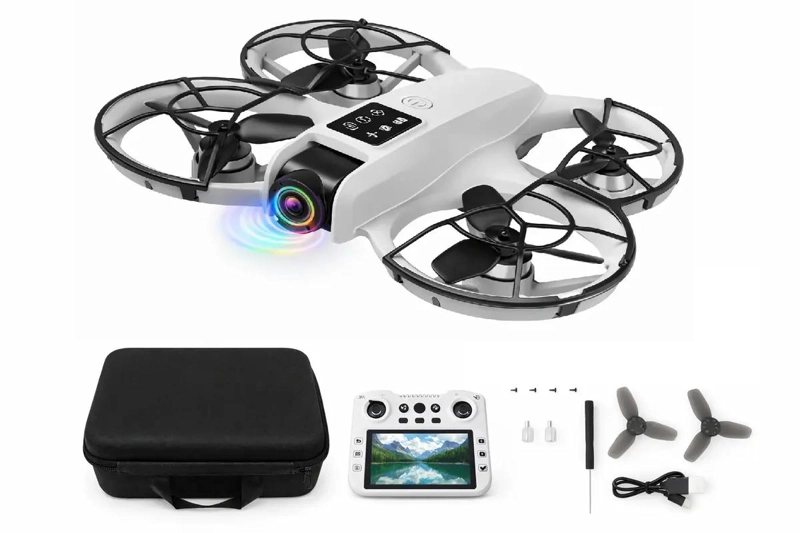 DRONE BRUSHLESS CON CONTROL REMOTO Y PANTALLA LCD - 2