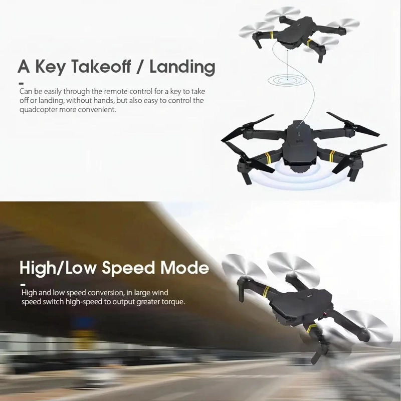DRONE MINI PLEGABLE 4K CON CAMARA DUAL Y WIFI - 3