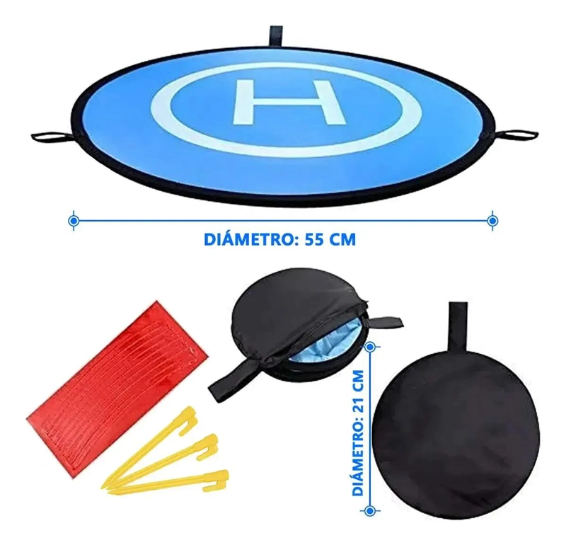ALMOHADILLA PLEGABLE PARA ATERRIZAJE DE DRONES 55 CM - 2