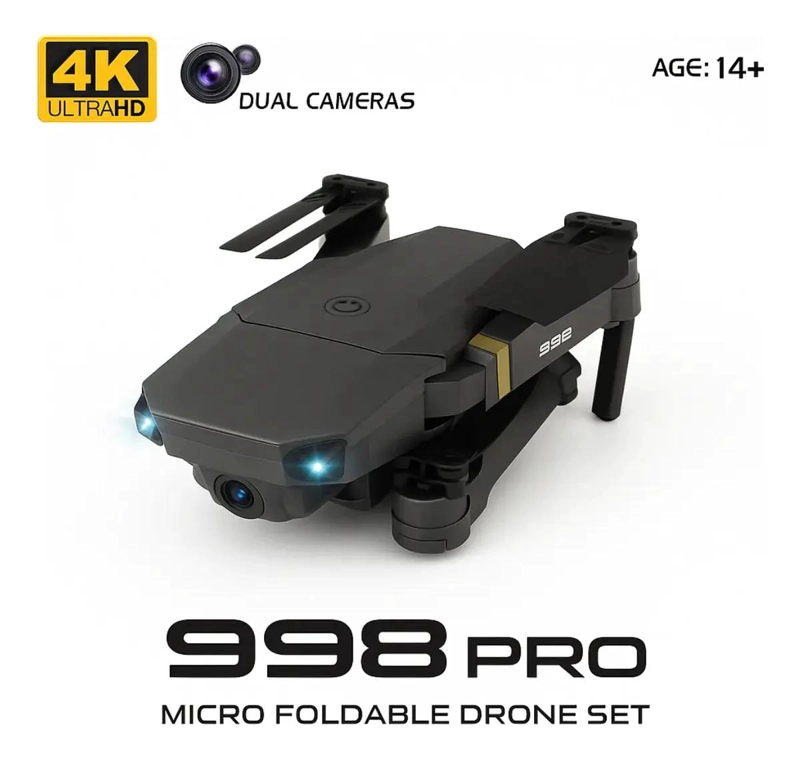 DRONE CON CAMARA DUAL 4K Y CONEXION WIFI 2.4GHZ - 2