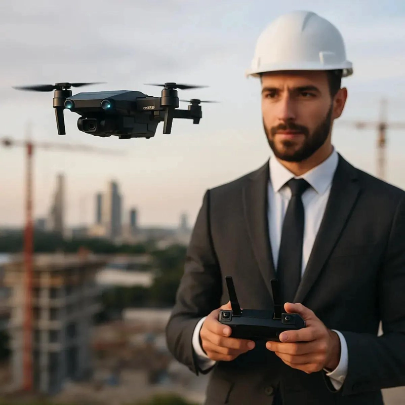 DRONE CON CAMARA DUAL 4K Y CONEXION WIFI 2.4GHZ - 3