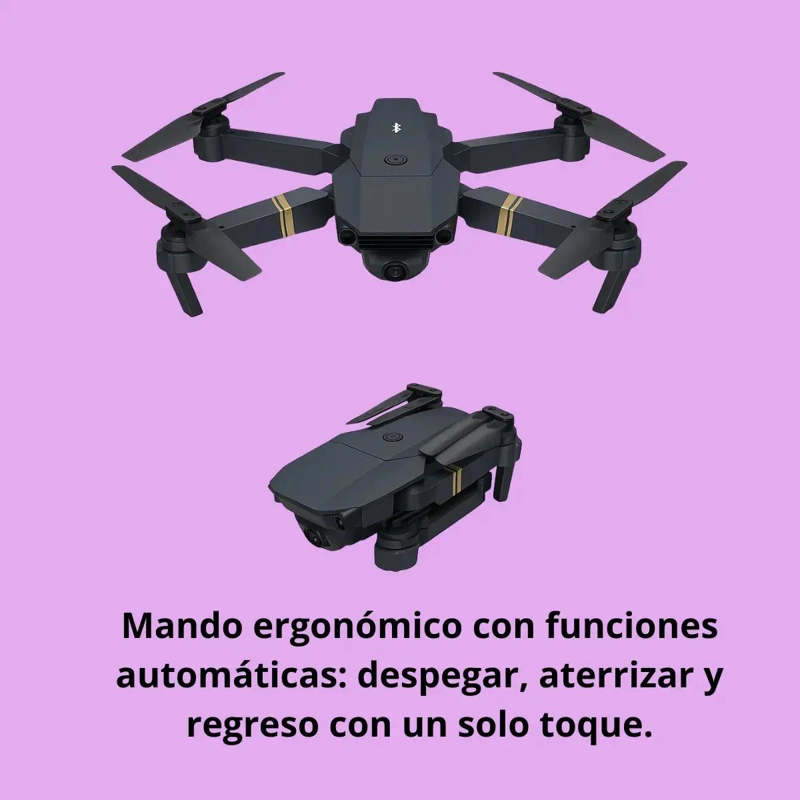 DRONE CON CAMARA DUAL 4K Y CONEXION WIFI 2.4GHZ - 5