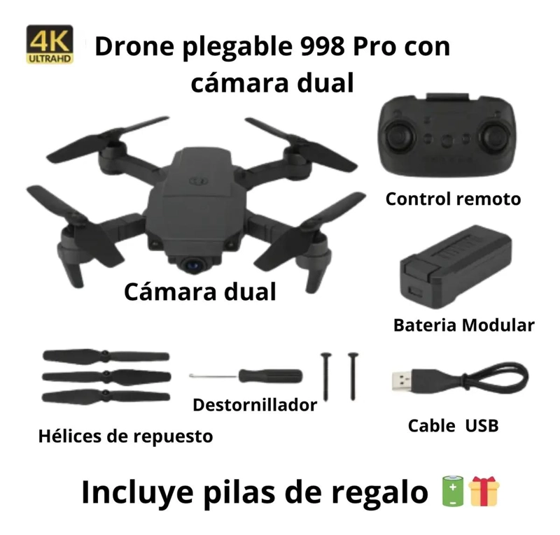 MINI DRONE PLEGABLE 4K CON MALETIN Y ACCESORIOS - 3