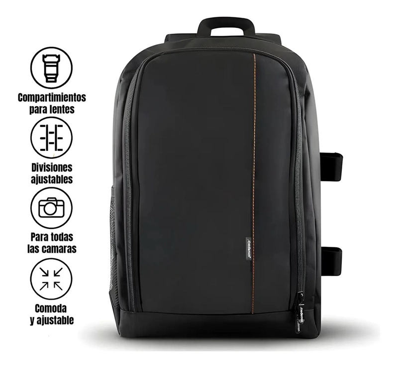 BOLSO MOCHILA PARA FOTOGRAFOS CON COMPARTIMENTOS PARA CAM - 3