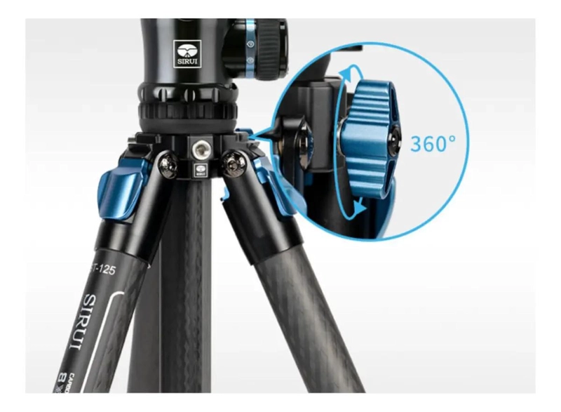 TRIPODE DE FIBRA DE CARBONO CON CABEZAL 12 KG - 5