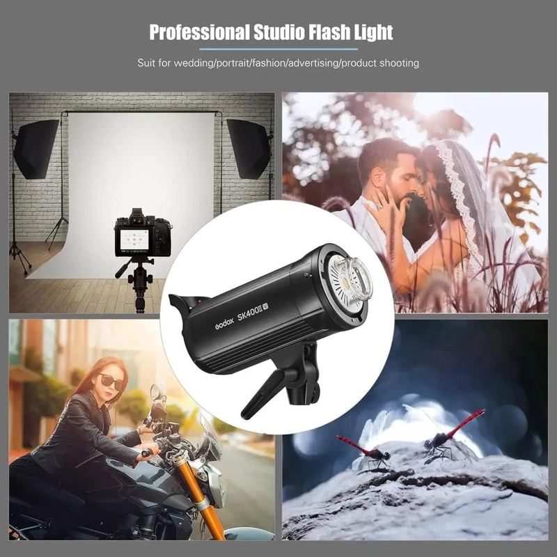 FLASH DE ESTUDIO 400W PARA FOTOGRAFIA PROFESIONAL - 5
