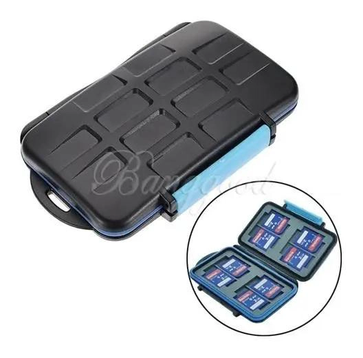ESTUCHE PORTA TARJETAS IMPERMEABLE PARA MEMORIAS SD Y CF - 2