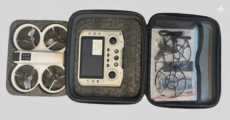 DRON FPV 4K CON PANTALLA Y ESTUCHE COMPLETO - 4
