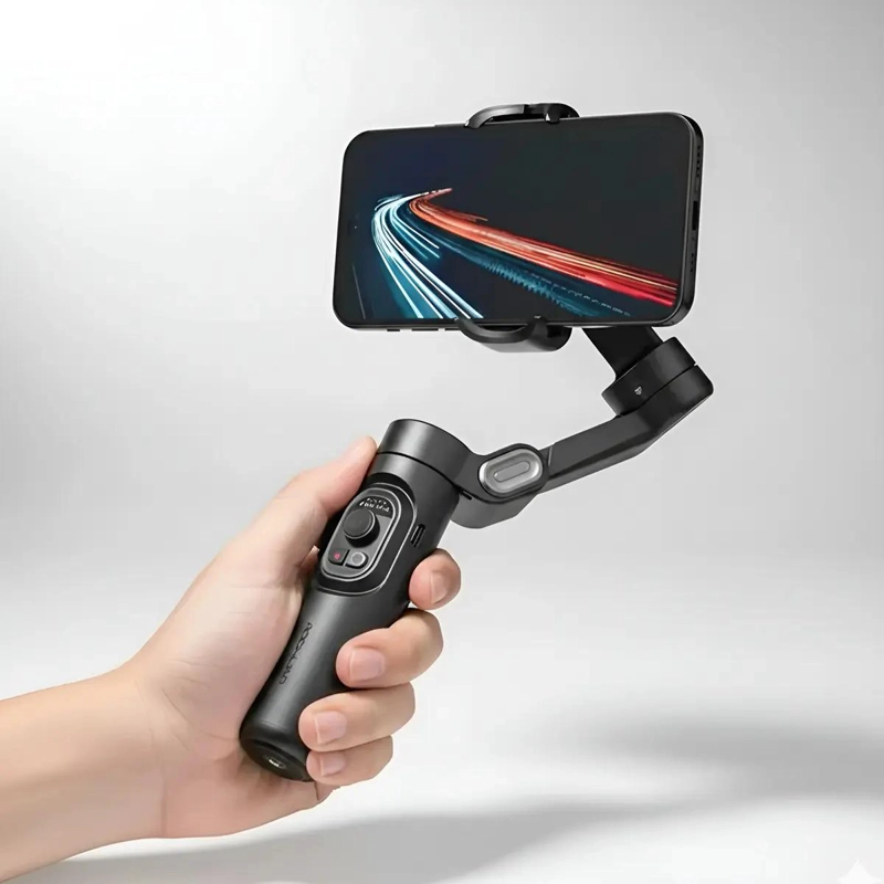 GIMBAL ESTABILIZADOR DE 3 EJES PARA CELULAR NEGRO - 1