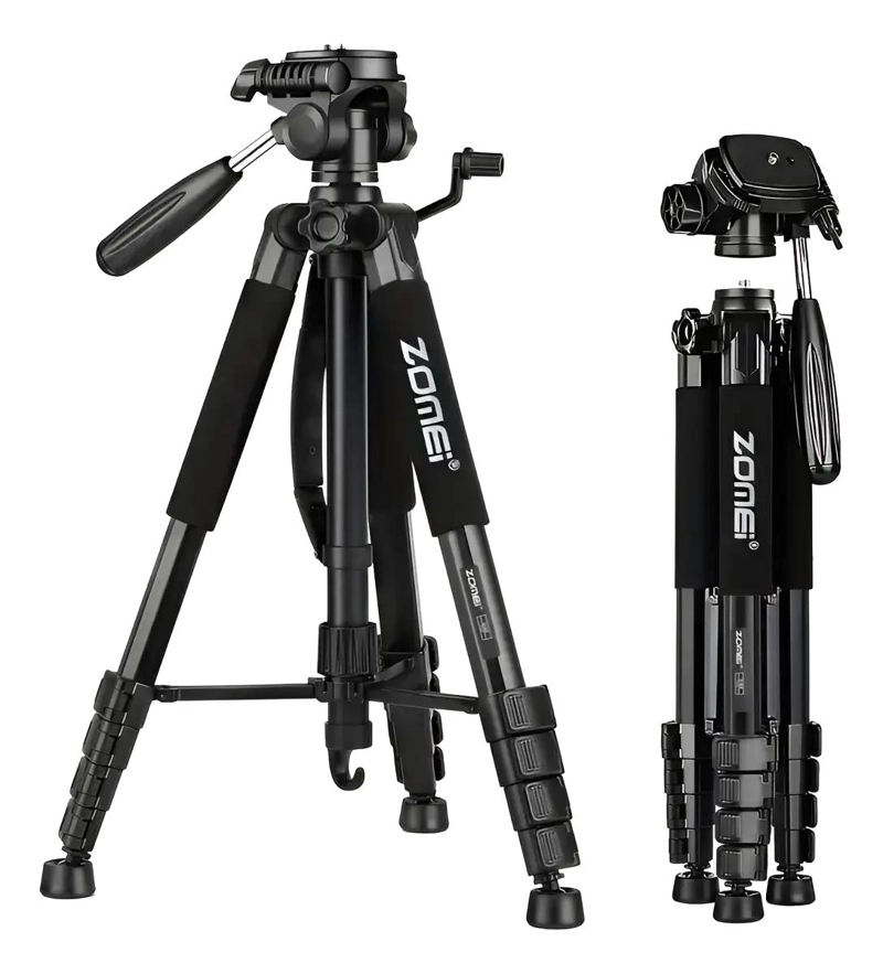 TRIPODE PROFESIONAL PARA CAMARA ZOMEI Q188 NEGRO - 1