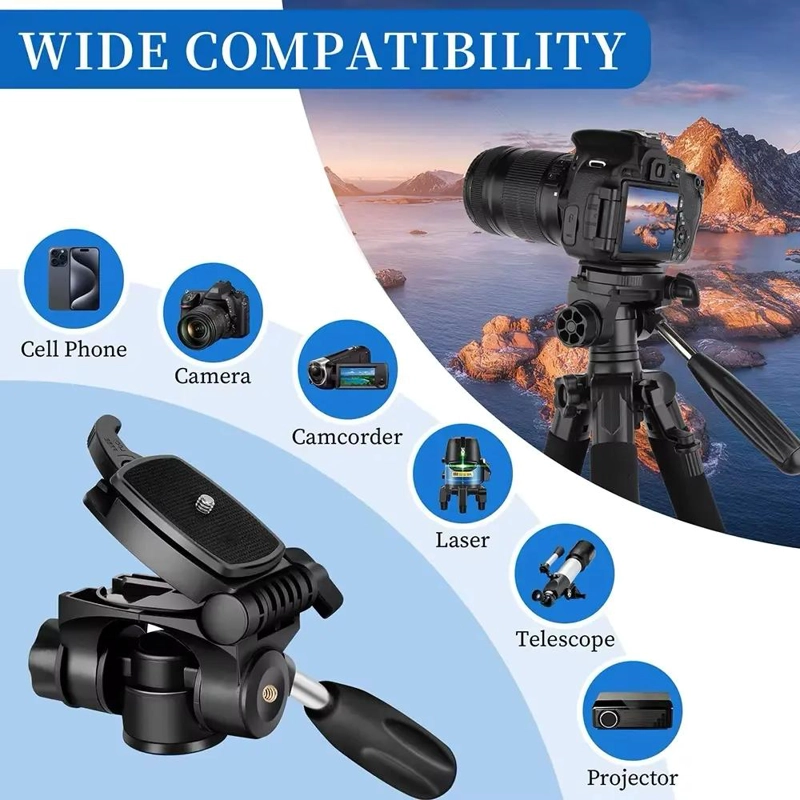 TRIPODE PROFESIONAL PARA CAMARA ZOMEI Q188 NEGRO - 4