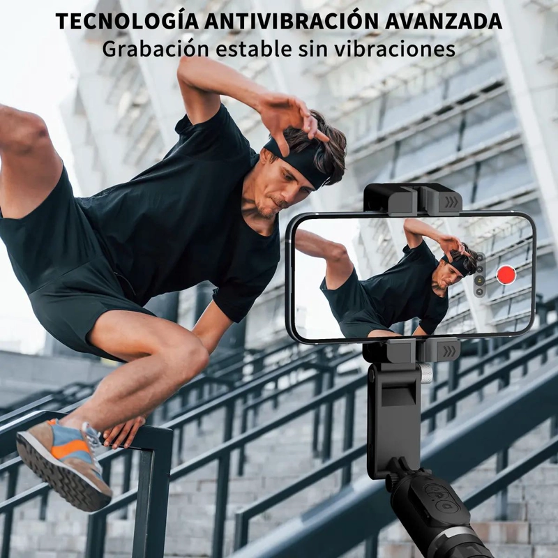ESTABILIZADOR PARA CELULAR CON TRIPODE Y CONTROL REMOTO - 4