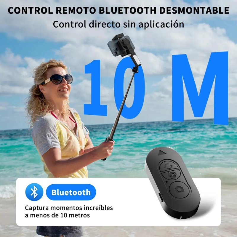 ESTABILIZADOR PARA CELULAR CON TRIPODE Y CONTROL REMOTO - 5