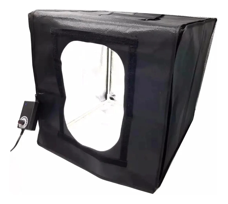 SET FOTOGRAFICO CAJA LUZ SOFTBOX PORTATIL 40X40 CM - 3