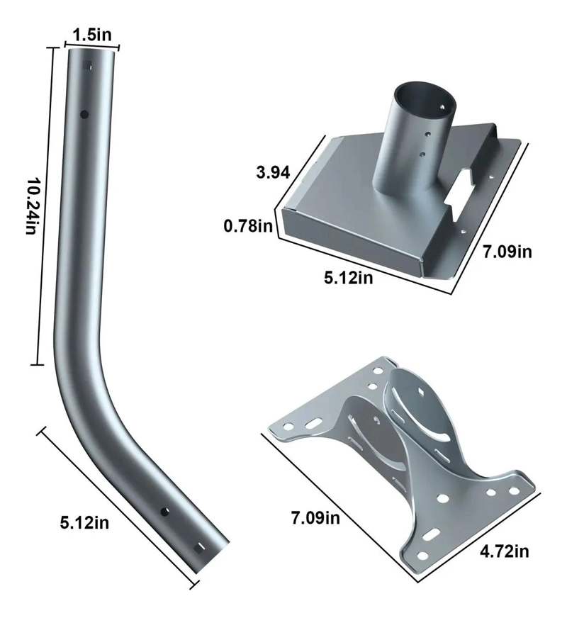 SOPORTE PARA MASTIL DE ANTENA STARLINK V4 CON KIT DE FIJ - 5