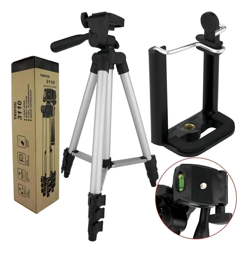 TRIPODE 3110 ALUMINIO PARA CAMARA Y CELULAR - 3