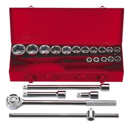 SET LLAVE DADO HEXAGONAL 3/4 DR 17 A 50MM - 1