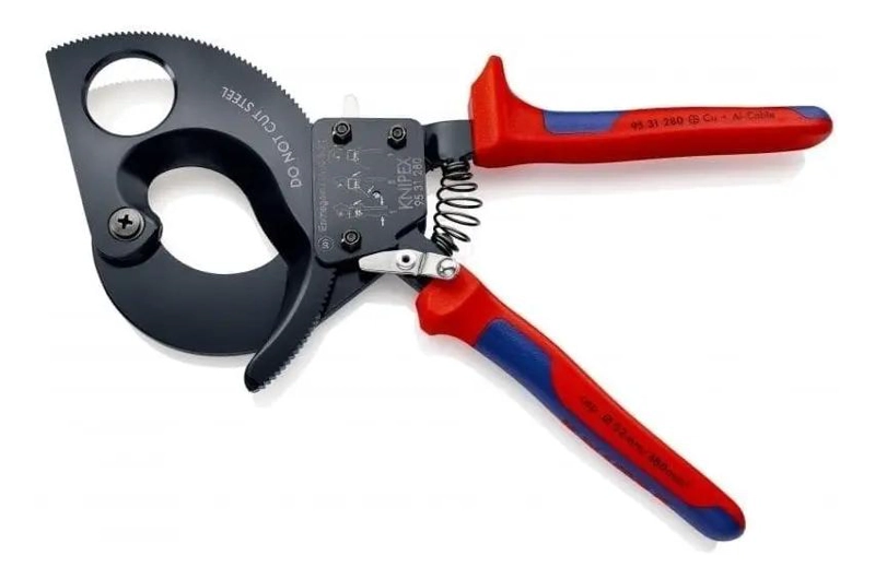 CORTE CABLE CHICHARRA 11'' MANGO GOMA ROJO - 3