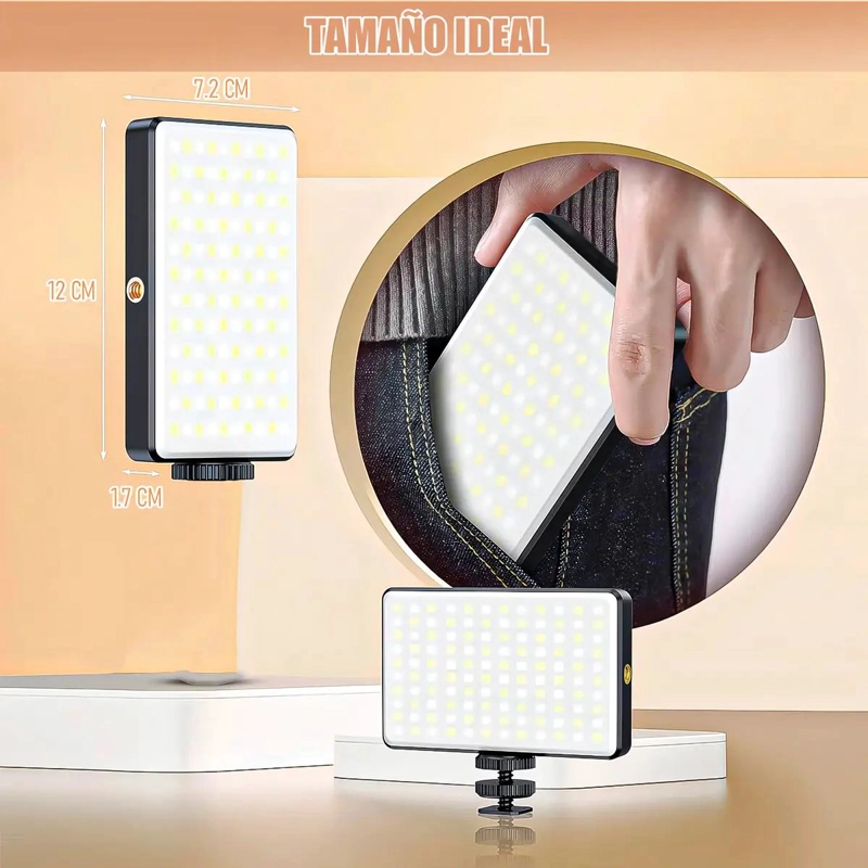 LUZ LED RECARGABLE 90 LEDS PARA SELFIES Y VIDEO - 2