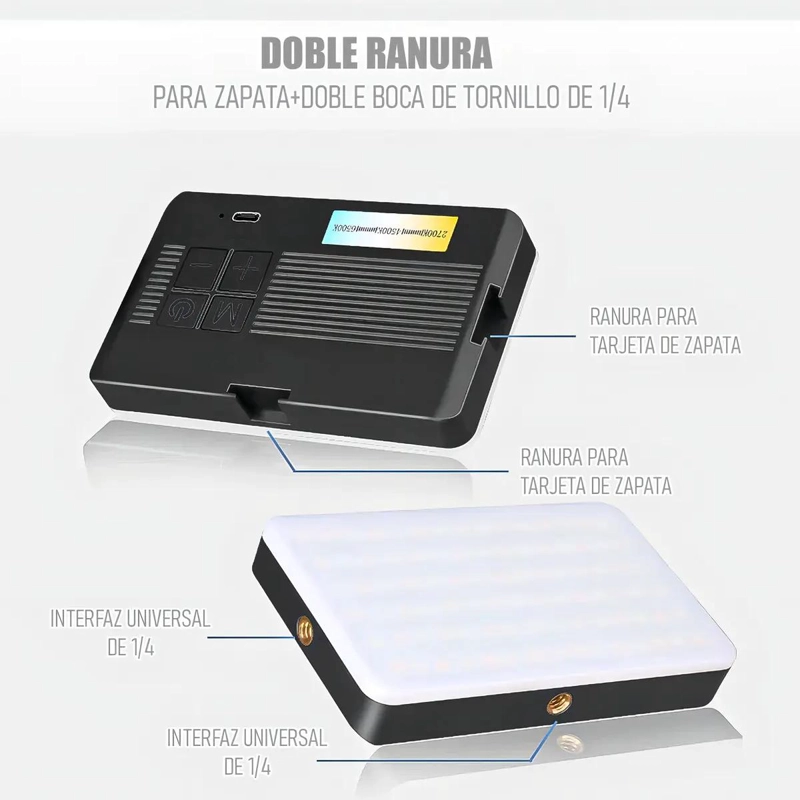 LUZ LED RECARGABLE 90 LEDS PARA SELFIES Y VIDEO - 3