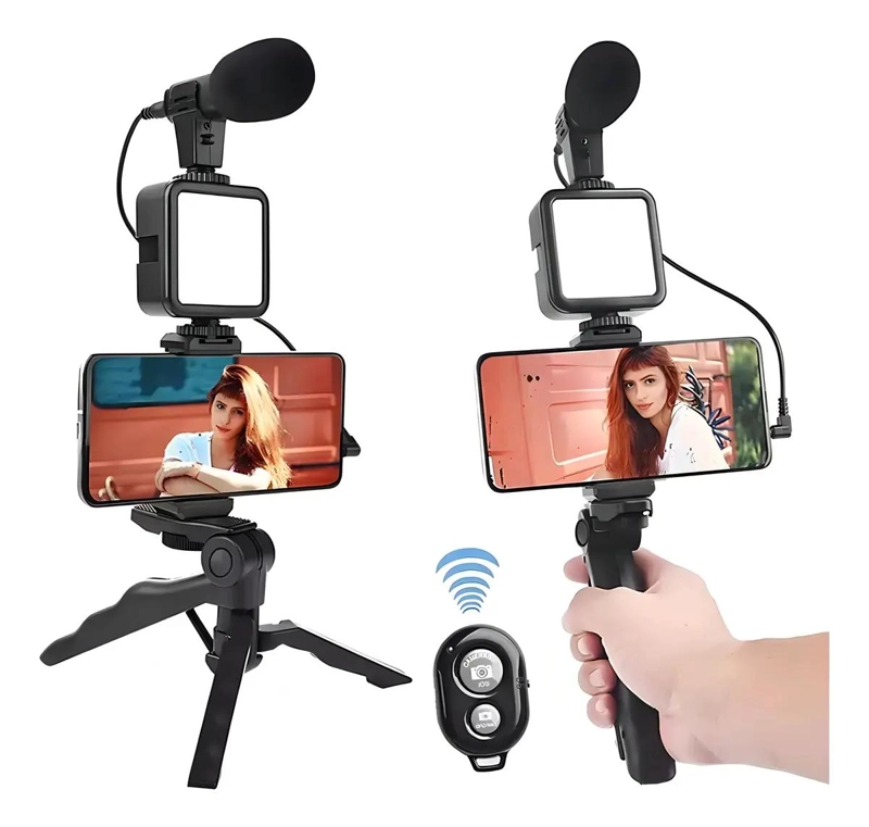 LAMPARA LED PARA VIDEO CON LUZ BLANCA Y CALIDA - 3